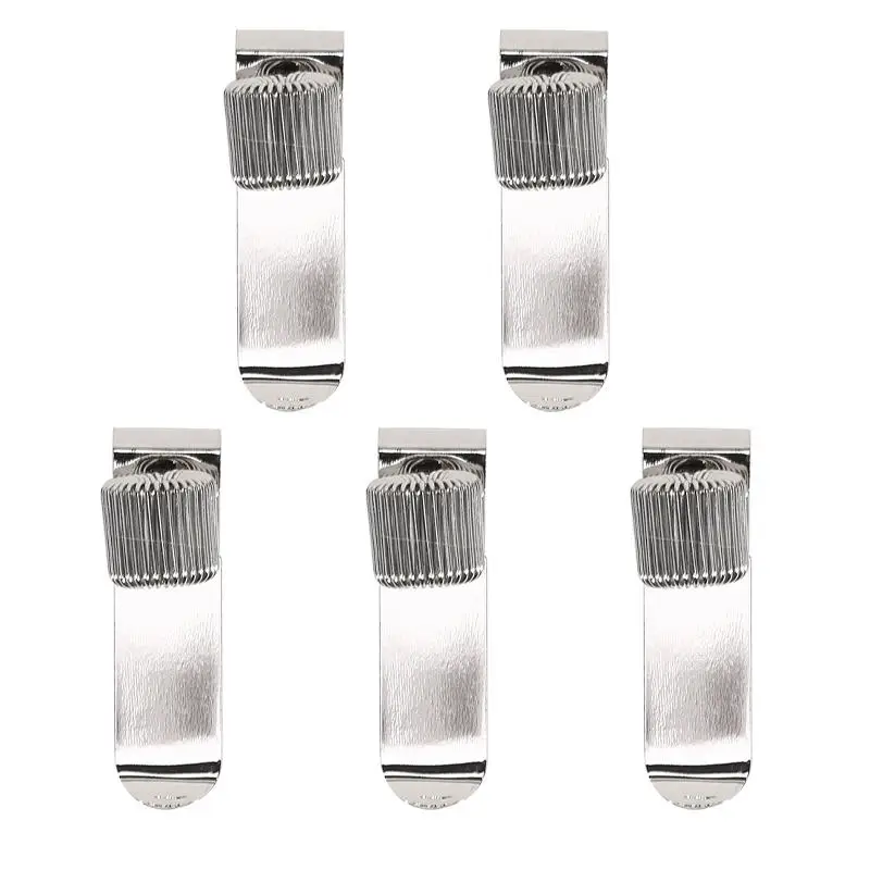 1Pcs Single/Double/Triple Hole Metal Spring Pen Holder with Pocket Clip Teacher Uniform Pen Holder Office School Supplies