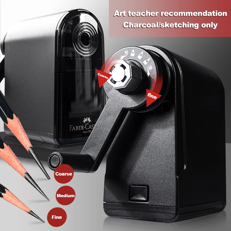 1pc Faber Castell Artists Long Point Pencil Sharpener Manual Adjustable Point for Art Charcoal Pencils/Drawing/Sketching Pencils