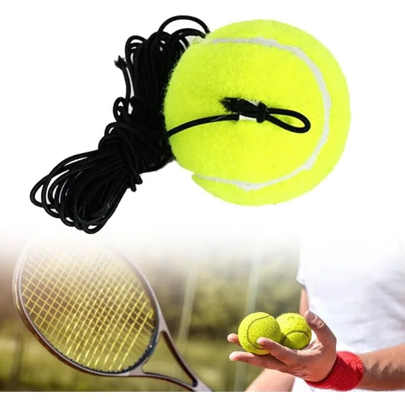 1pc Professional Training Rebound Tennis Ball with Rope Elastic Exercise Fitness Ball