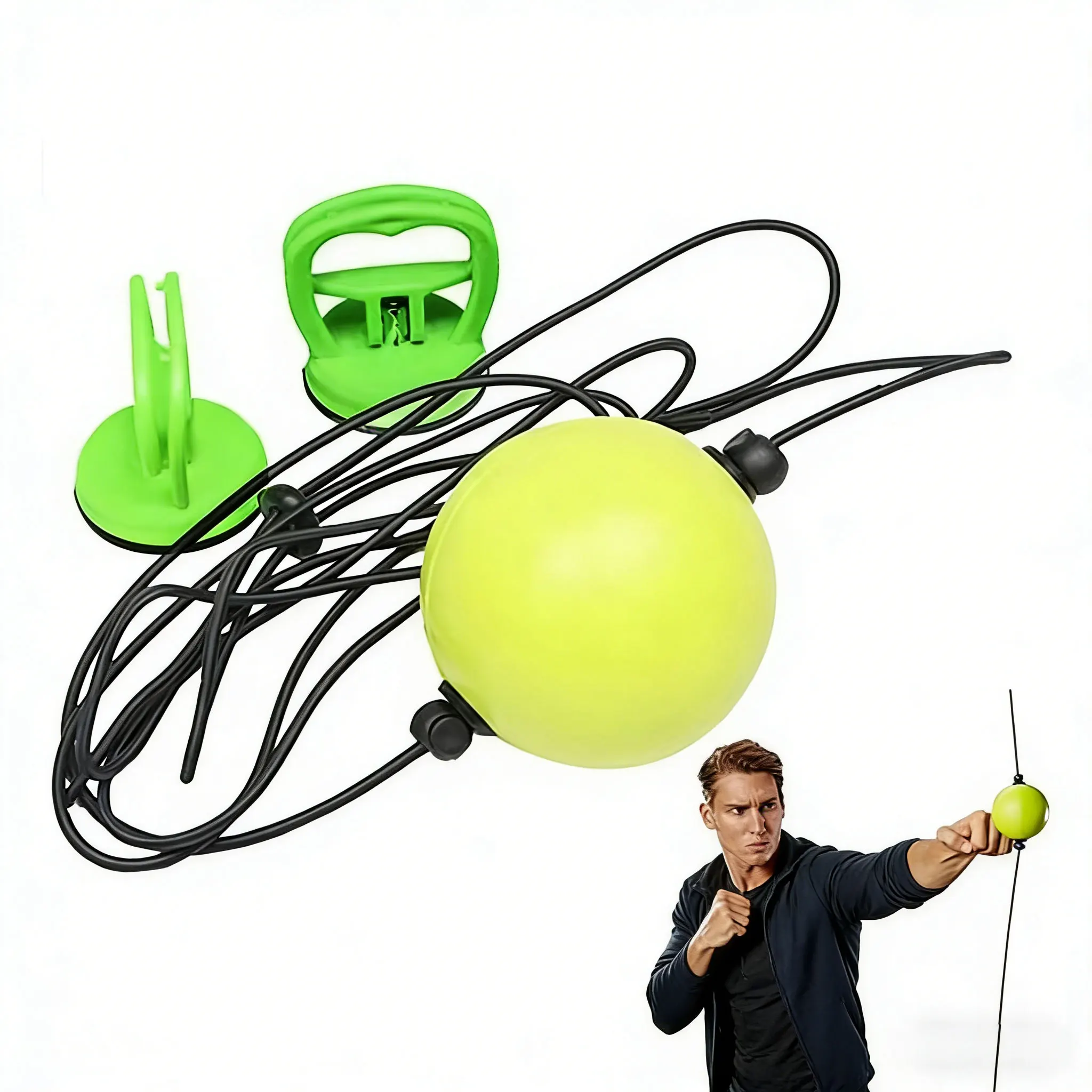 1pc sucker suspension type boxing speed ball home fitness boxing training ball body can train