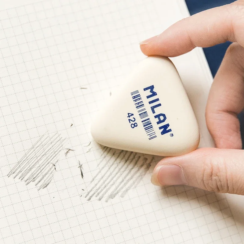 1pcs Sketch Drawing Erasing Cute Students Eraser Triangle Rubber Erasers for Pencil Stationery Office School Fine Art Supplies