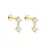 1 pair CZ-gold