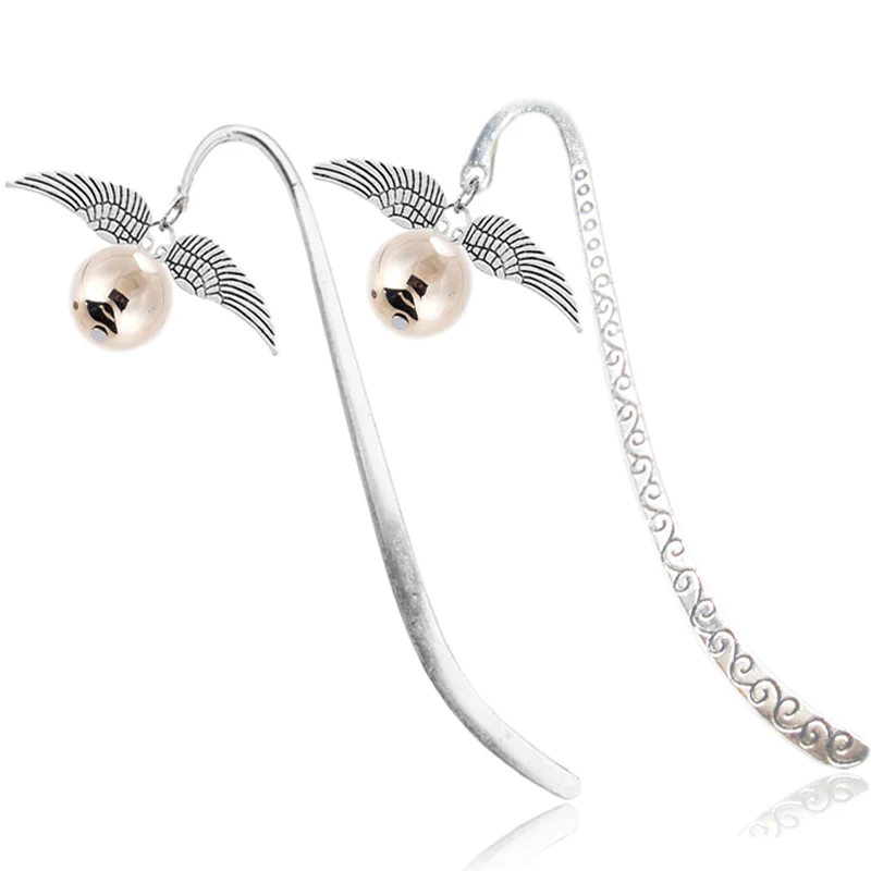 20 PCS Metal Bookmark Book Deathly Hallows Harry Notebook Bookmark Page Marker Magic Clip Marque Journal Pin