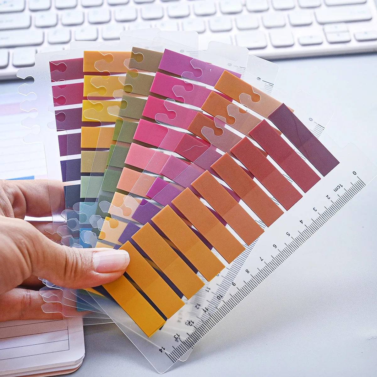 200 Sheets 6Series Color Sticky Notes Self-Adhesives Memo Pad Bookmark Marker Memo Sticker Paper Office School Supplies