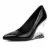 Black silver heel