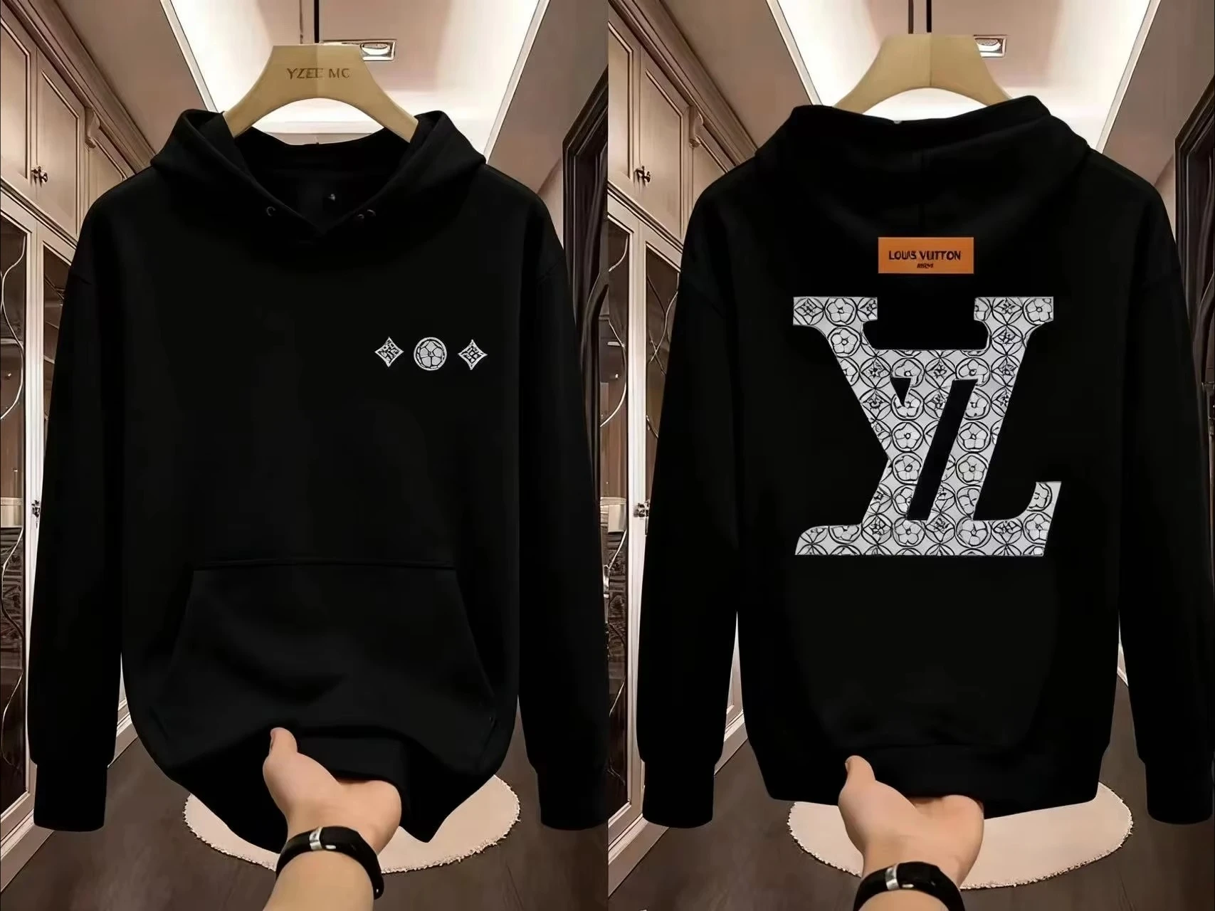 2025 New Trendy Brand High Quality Cotton Printed Hoodie High Quality Unisex Men's and Women's Cotton Style Autumn/Winter Soft
