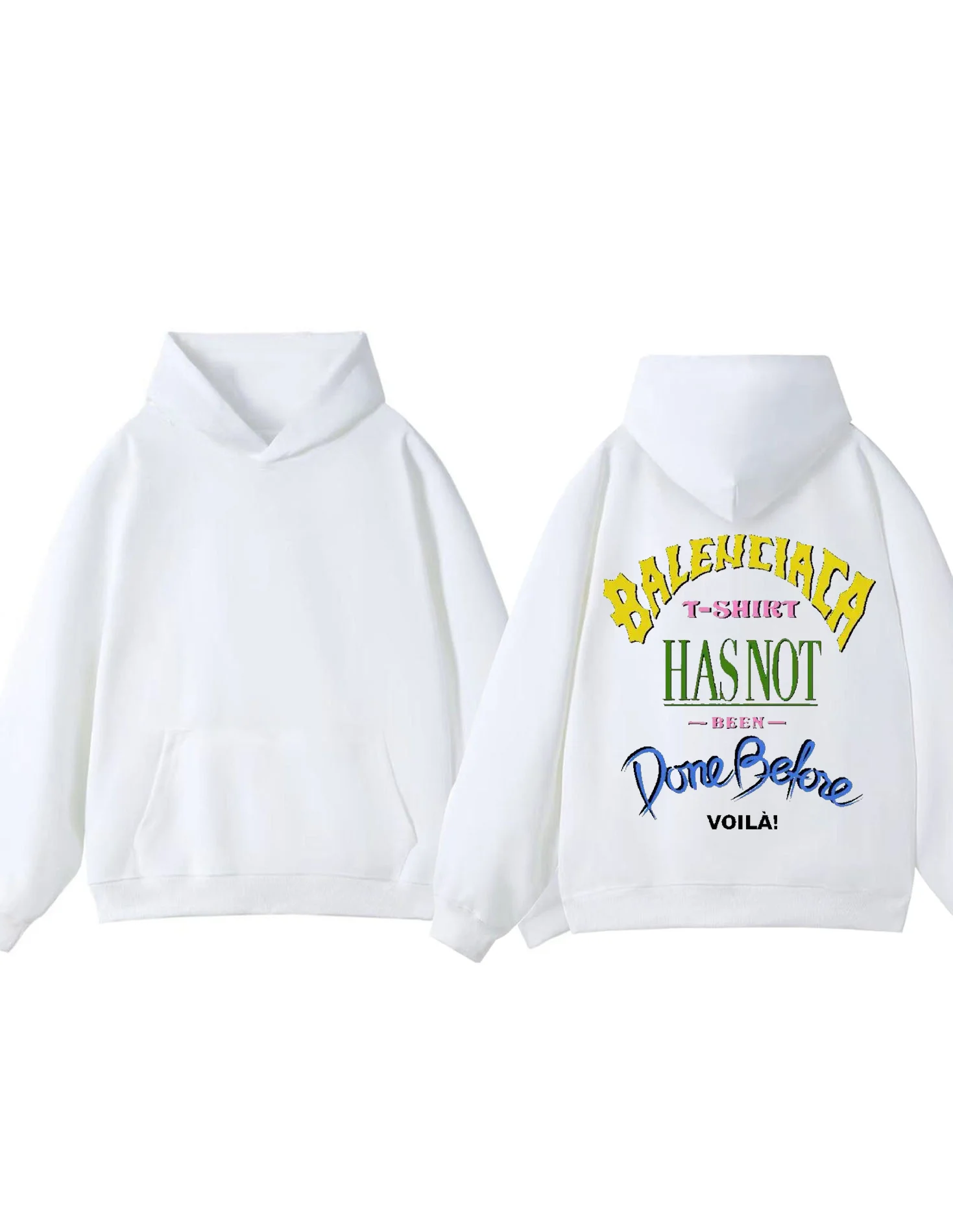 2025 autumn and winter fashion 300g heavyweight hoodie Balenciaca hoodie men's and women's street wear hoodie print