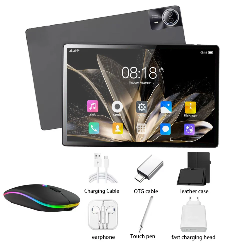 2026 New Arrival 14 inch Tablet Android 13.0 Google Play Dual 4G/5G Network GPS Bluetooth WiFi Tablets 8G RAM 512GB ROM