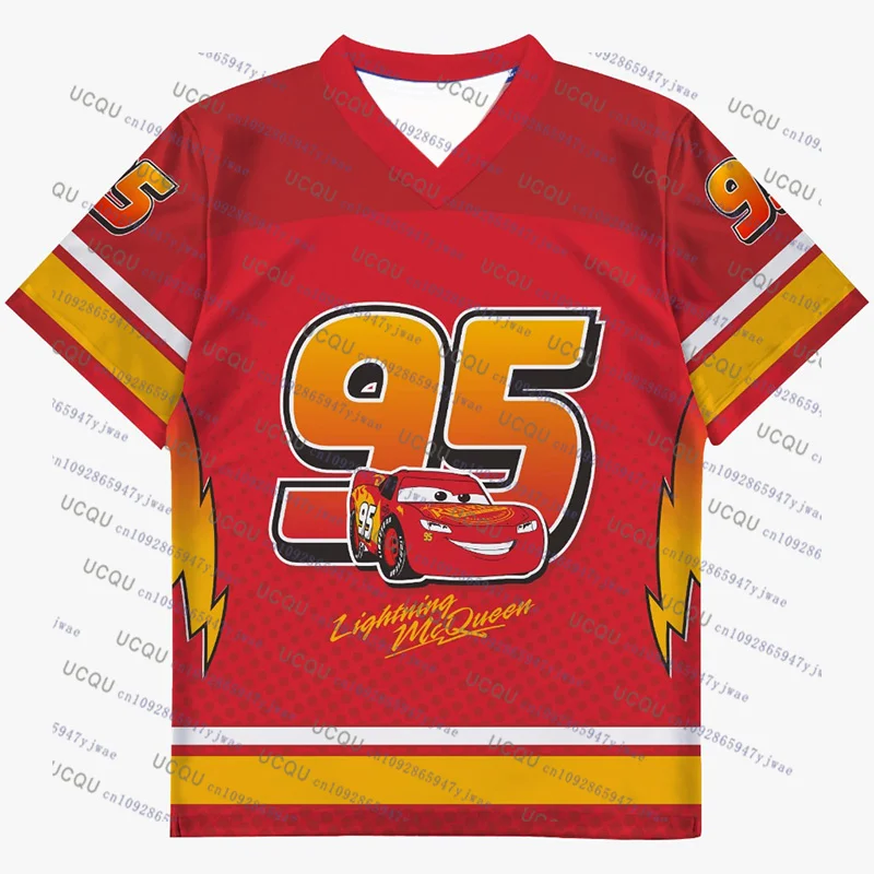 2026 The Cars Lightning Mcqueen No.95 Summer Sports Tops Men Womens T-shirt 3D Print Quick Drying Oversize Parent Child Clothing