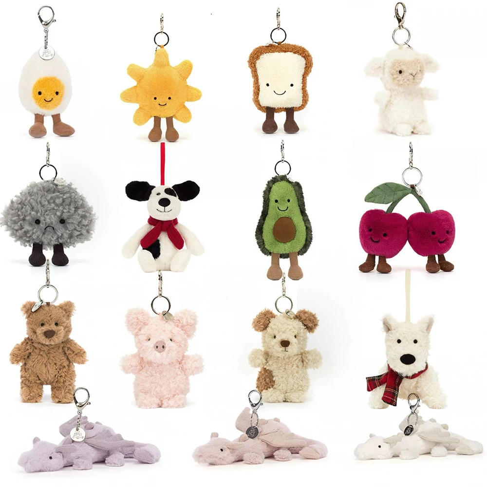 2026 Trendy New Style Bag Hanging Accessories Keychain Creative Fluffy Keychain Decorative Gift