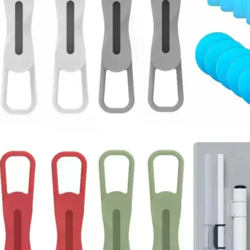 2/3/6Pcs Magnetic Multifunction Silicone Adjustable Pen Stand Tablet Fixed Touch Pen Clips For Office Accessories Organizer