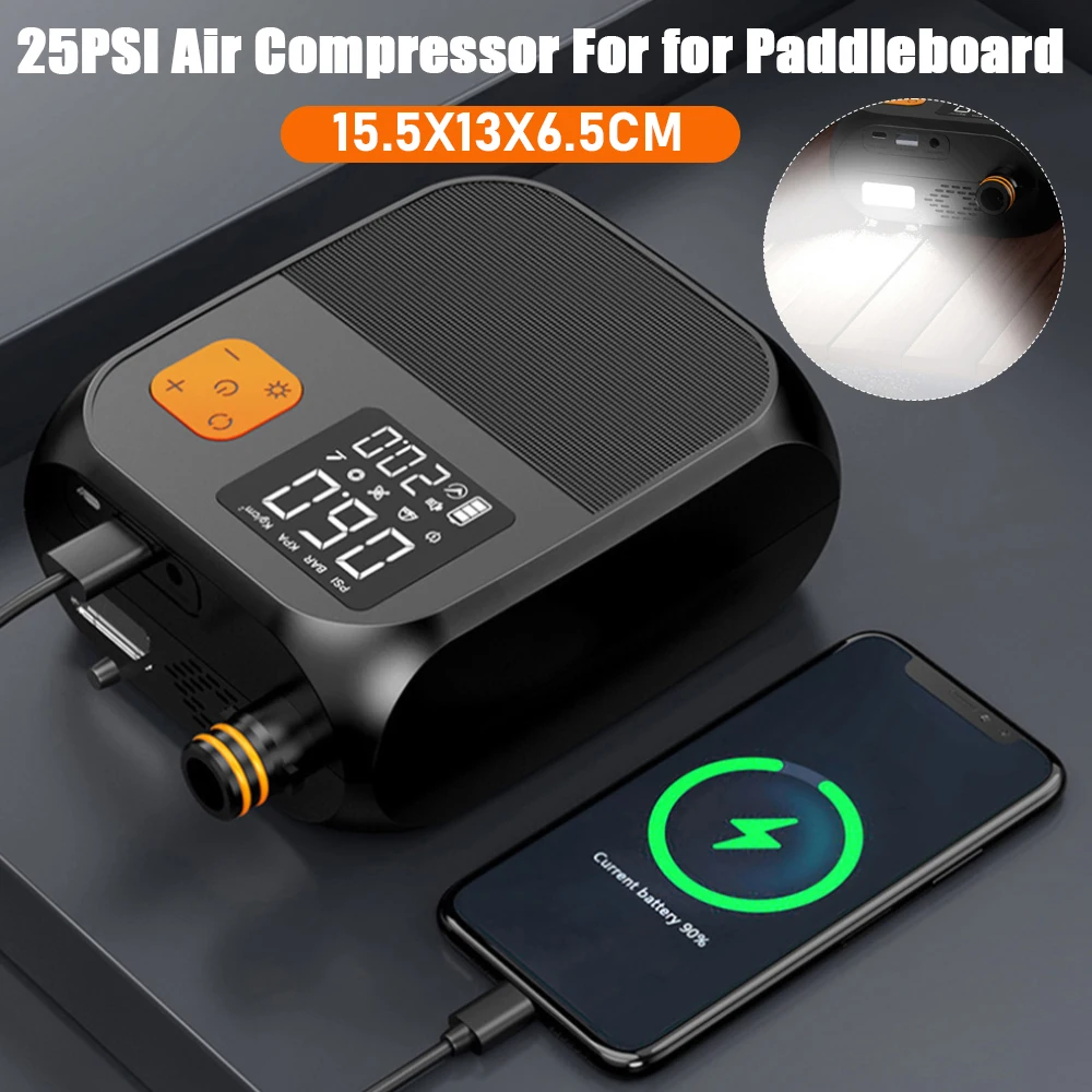 25PSI SUP Boat Air Compressor Electric Air Pump Stand Up Paddle SUP Pump Inflation Paddle Board Pumps Boat Kayaking Accessories