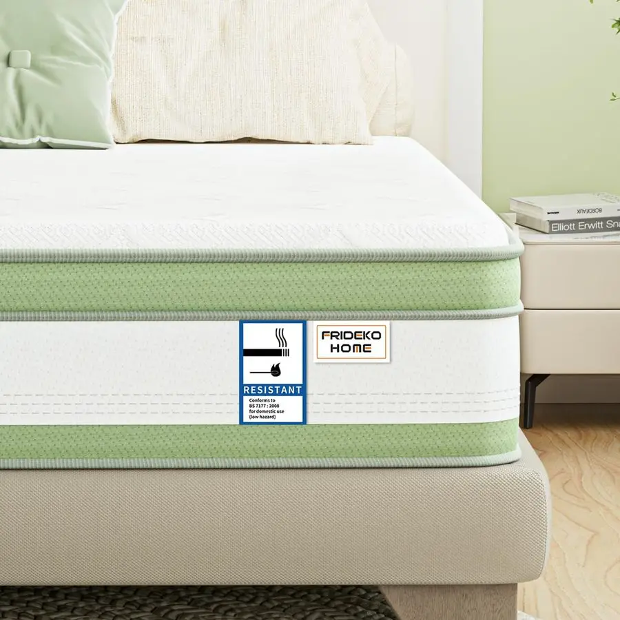 27cm Single Mattress 3FT Gel Memory Foam amp 7 Zone Orthopedic Pocket Sprung Edge Support Bamboo Fiber Fabric Medium Firm 90x19