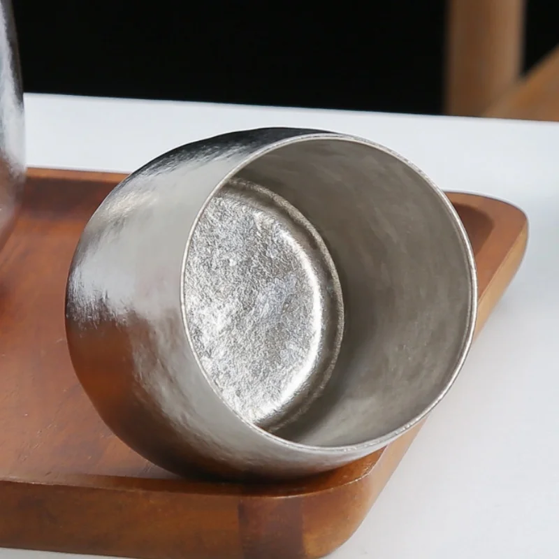 280ml Outdoor Egg Mug Pure Titanium Double-Wall Coffee Mug Water Cups Home Drinking Office Tea Mug Beer Luxury-Feel Juice Cup