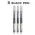 3 black pen