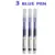 3 blue pen