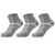 3 pairs light gray