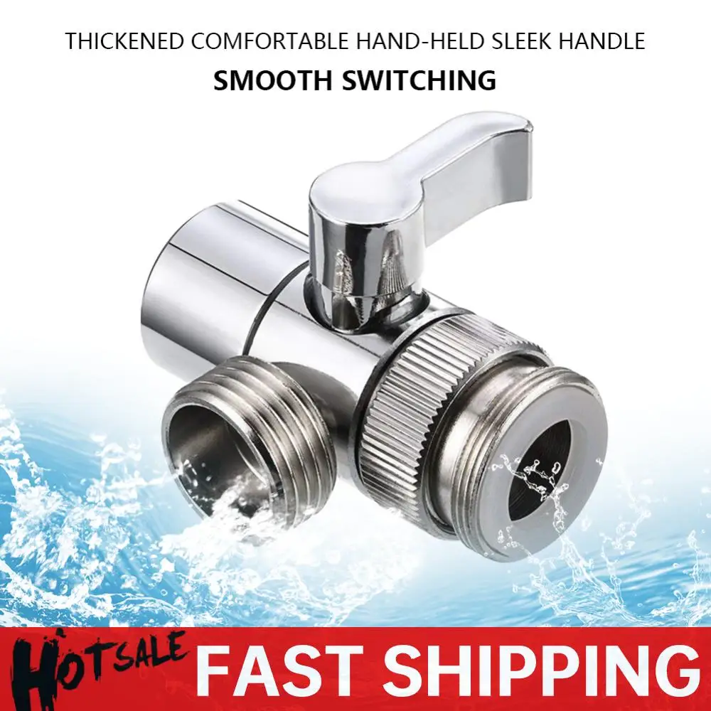 3 Way Sink Splitter Diverter Valve Easy-to-Install Faucet Connector Splitter Faucets Water Separator for Shower/Sink/Washbasin