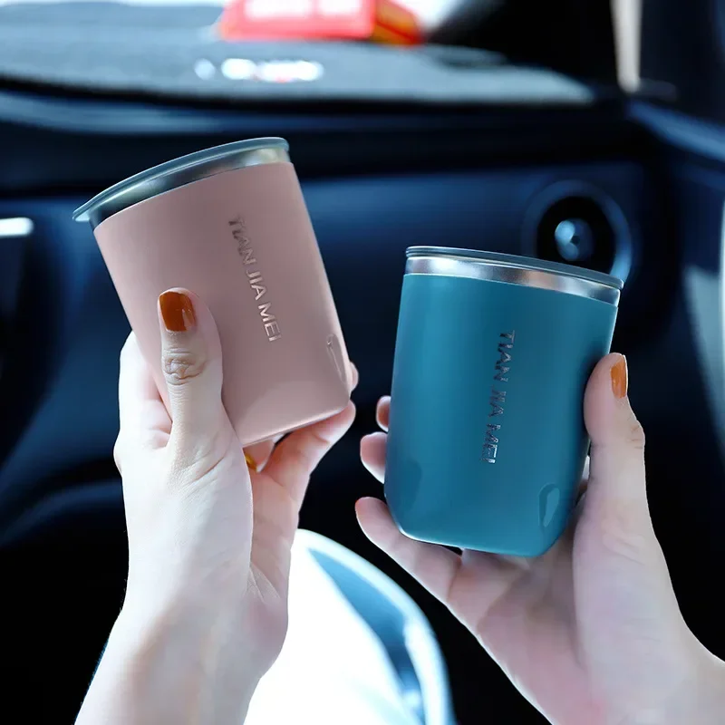 300ml Thermos Cup Men's and Women's Exquisite Portable Cup 304 Stainless Steel Simple Water Cup Office and Home Milk Coffee Cup