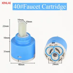 35/40mm Ceramic Faucet Cartridge for Single Handle Hot/Cold Water Mixer Valve Repair Replacement Parts