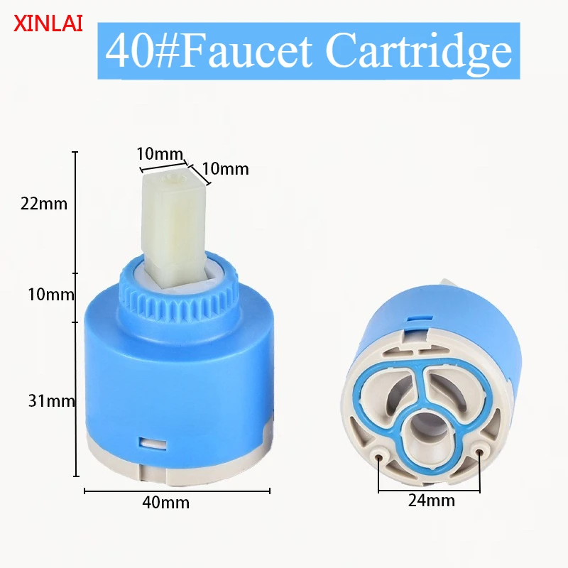 35/40mm Ceramic Faucet Cartridge for Single Handle Hot/Cold Water Mixer Valve Repair Replacement Parts