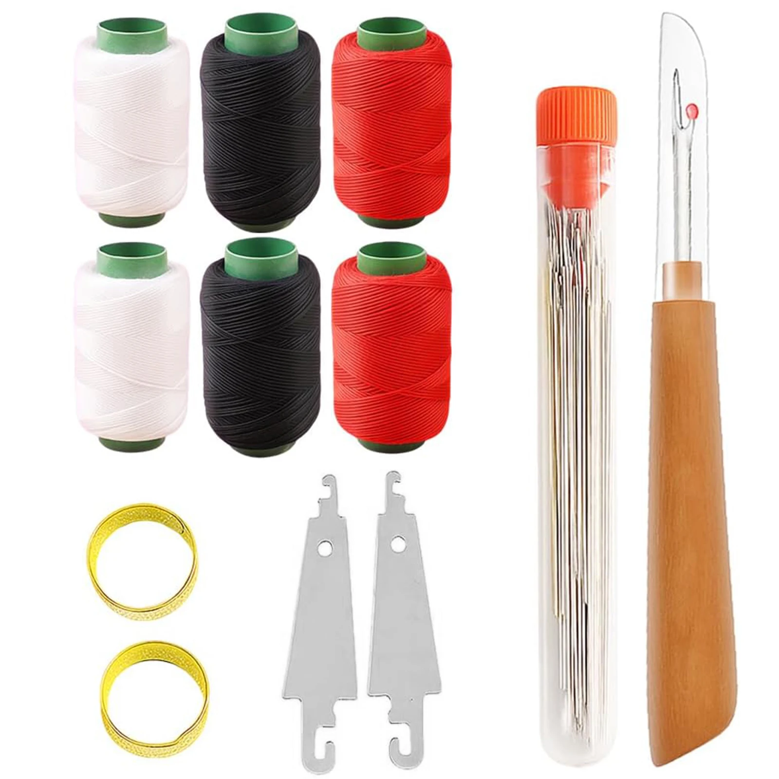 37Pcs Sewing Tool Set Steel Sewing Needles Big Eye Steel Sewing Needles Kit