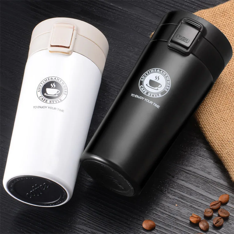 380/510ML Coffee Cup Stainless Steel Thermo Bottle Car Thermal Cup Outdoor Sports Vacuum Flask Keeps Cold and Heat Thermal Mug