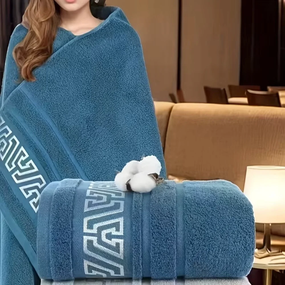 380g new pure cotton thick bath towel 70*140 soft absorbent no shedding colo