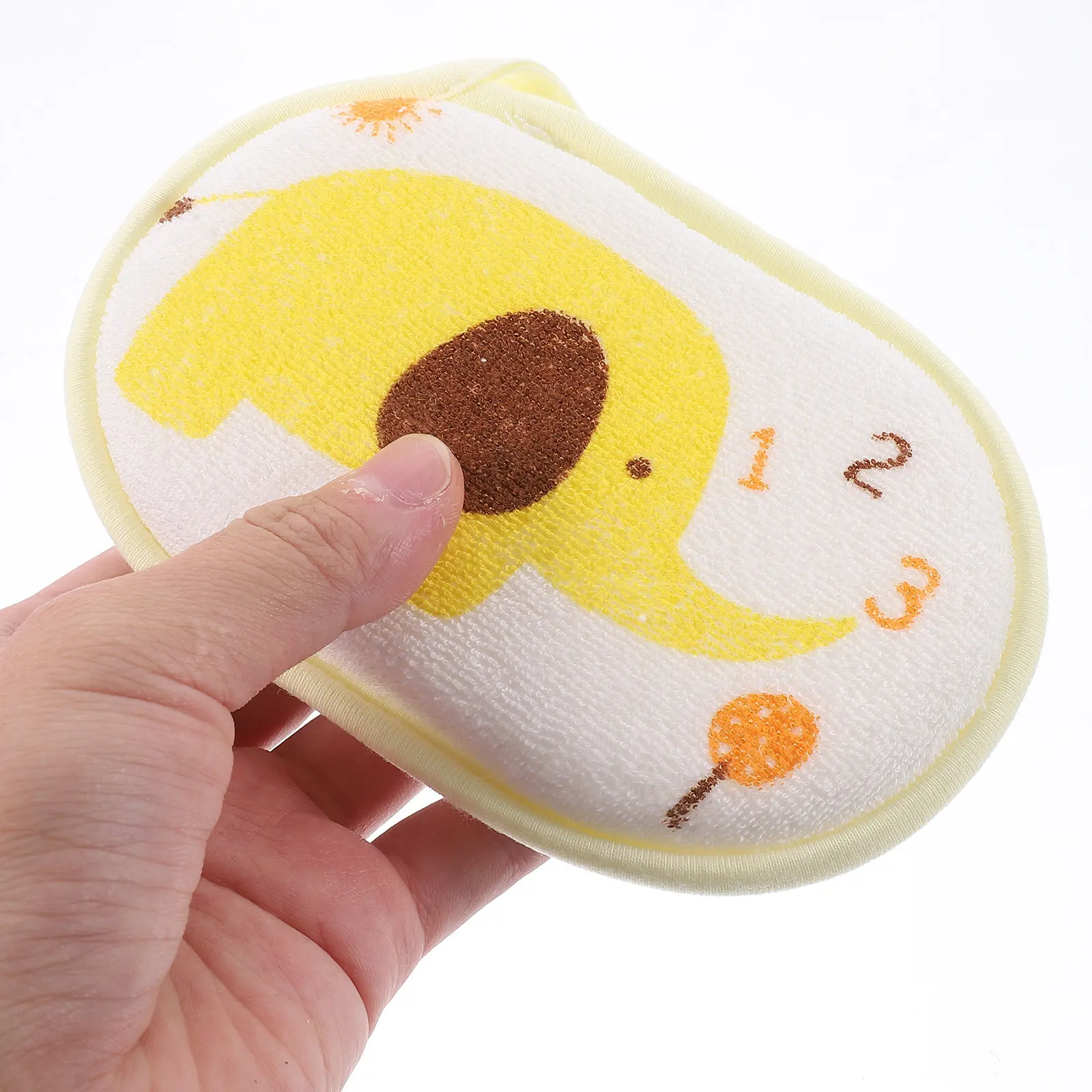 3Pcs Baby Bath Sponge Cotton Soft Gentle for Newborns Toddlers Kids Skin Care Natural Absorbent Lather Shower Pad