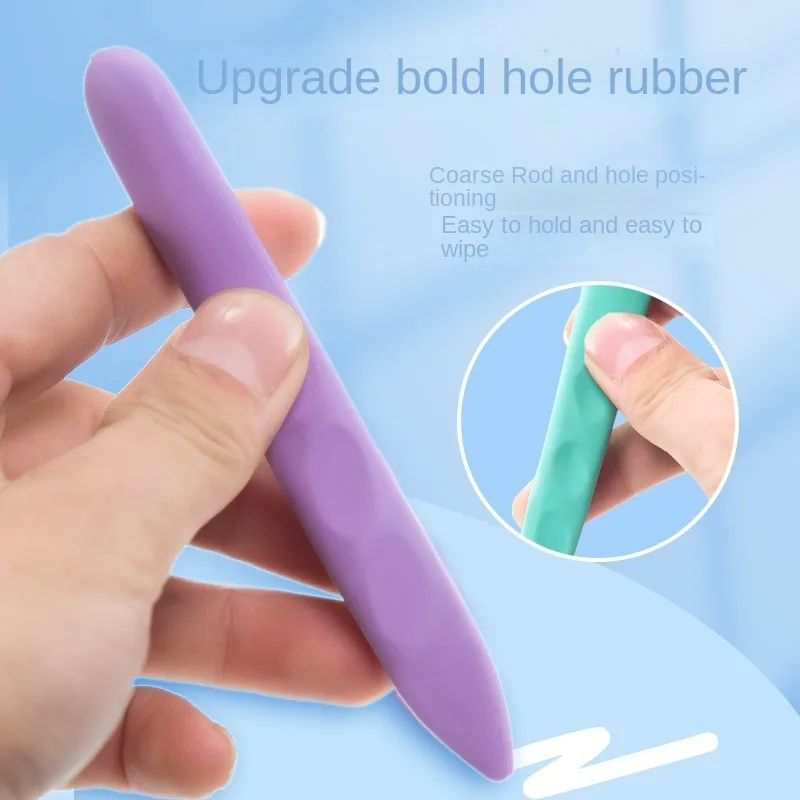 3Pcs/Box Creative Cartoon Soft Double Head Super Large Hole Cute Eraser Students Pencil Eraser School Kawaii Stationery Supplies