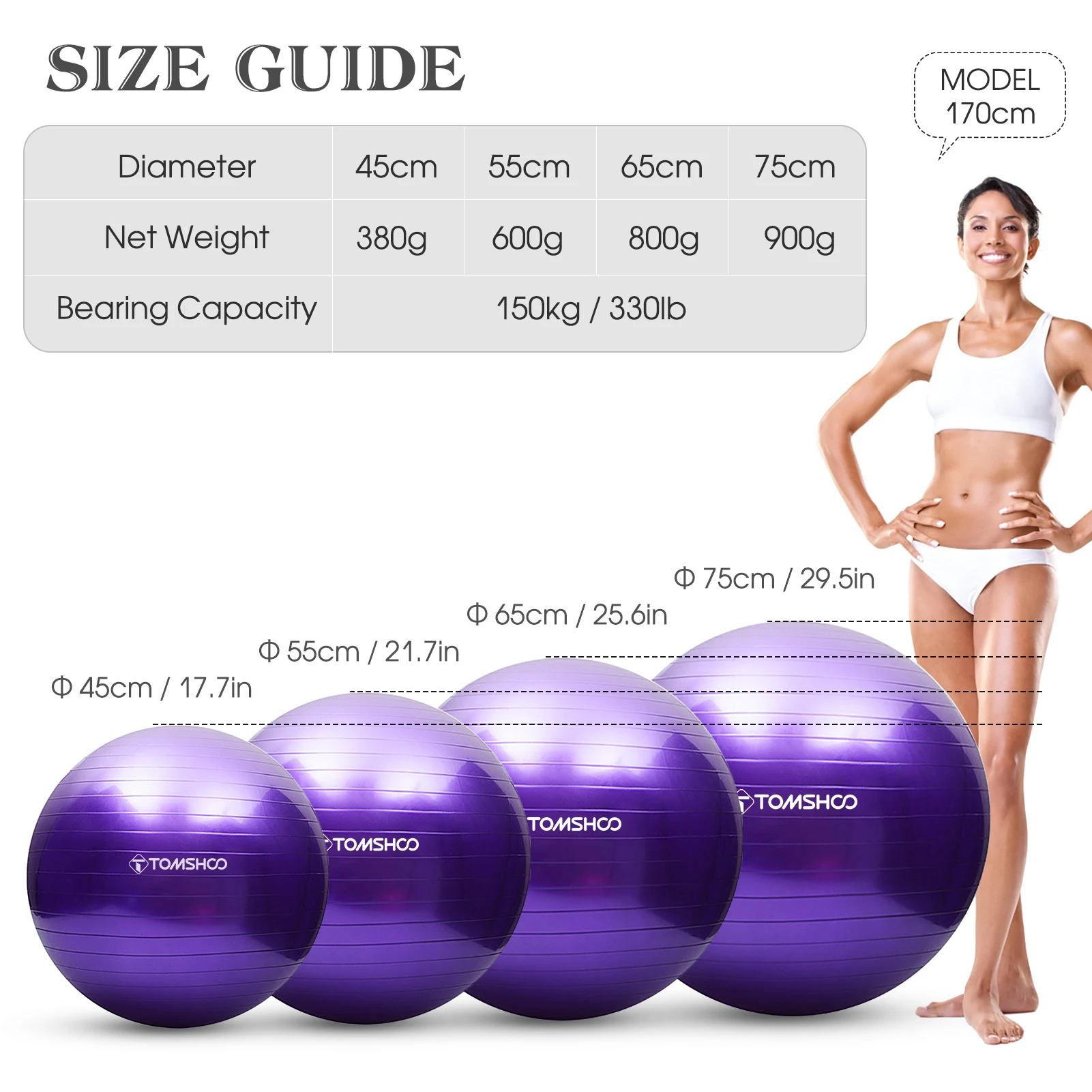 45CM/75CM Yoga Pilates Soft Big Balls Gym For Fitness Workout Exercise Balls Thickened Explosion Proof Home Pvc Equipmen