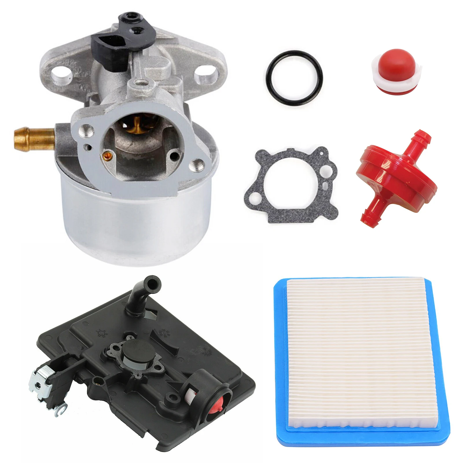 498170 Carburetor 795259 Air Cleaner Primer Base 699056 790849 Spring Kit for 122000 Model 4 HP -7 HP Engines with No Choke