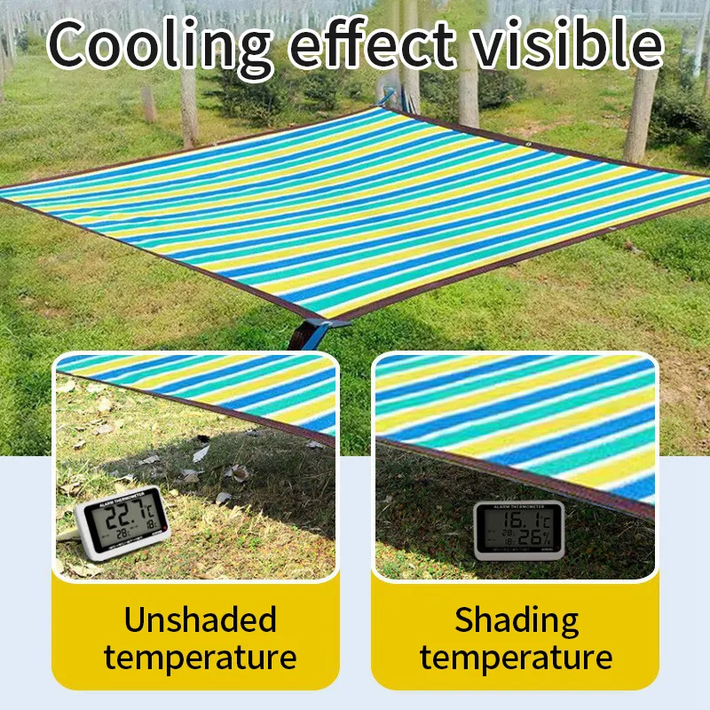 4x4 Large Sunshade Cloth Shelter Outdoor Sun UV Protection Camping Shading Mesh Car Tent Canopy Awning Tourist Beach Sun Shelter