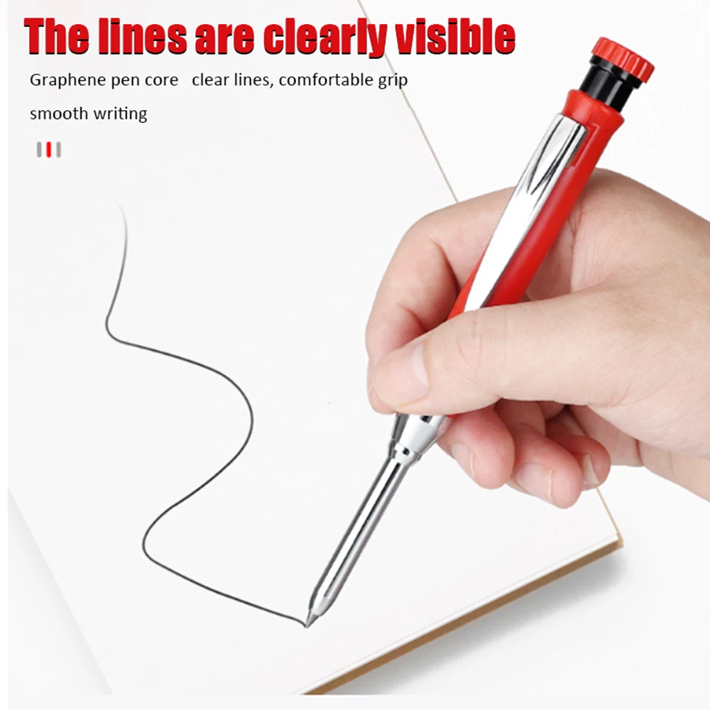 50/100pcs/box 2.8mm 2B Woodworking Pencil Replacement Lead Refill, Carpenter Marking Accessories for Construction Engineer Tool