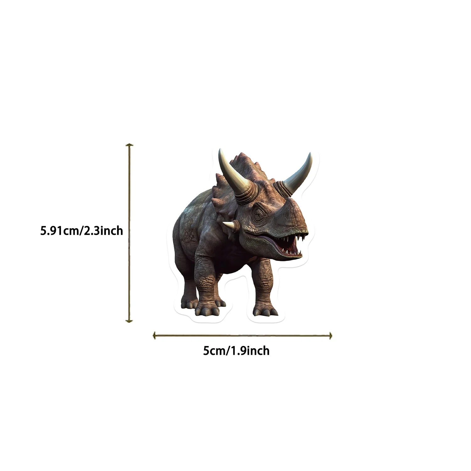 50PCS Jurassic Dinosaur Stickers Kids Toy Gift DIY Laptop Phone Suitcase Notebook Ancient Animal Sticker Graffiti Decals