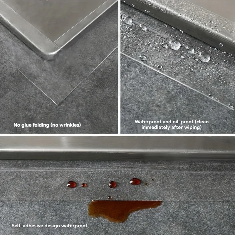 5M/10M Single Side Self-Adhesive Nano Tape Waterproof and Stain-Resistant Kitchen Bathroom Sink Caulk Strip Transparent Tape