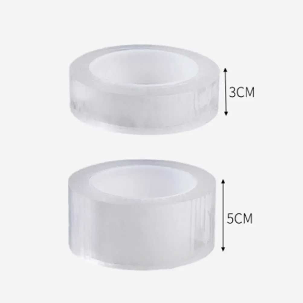 5M/10M Single Side Self-Adhesive Nano Tape Waterproof and Stain-Resistant Kitchen Bathroom Sink Caulk Strip Transparent Tape