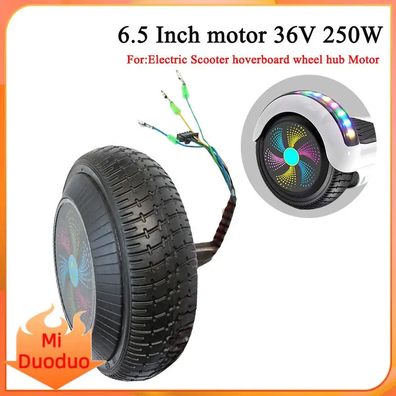 6.5 Inch Hoverboard motor 36V 250W Electric Scooter hoverboard wheel hub Motor promotion factory price wholesale