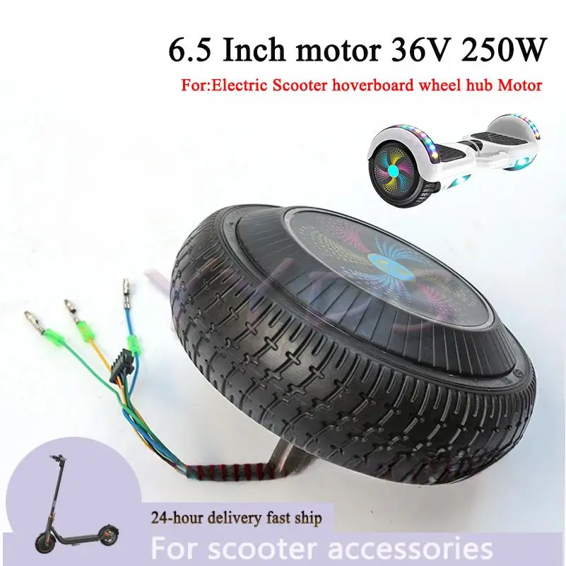 6.5 Inch Hoverboard motor new type 36V 250W Electric Scooter hoverboard wheel hub Motor promotion factory price wholesale