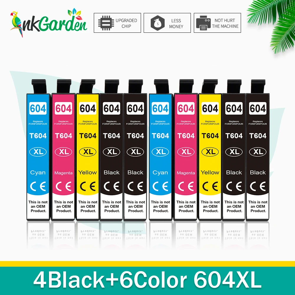 604 Ink Cartridge FULL For Epson T 604XL T604 XL Compatible Cartridges XP 2200 2205 3200 3205 4200 4205 WF 2910 2930 2950Printer