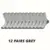 12 Pairs Grey