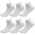 6 Pairs White