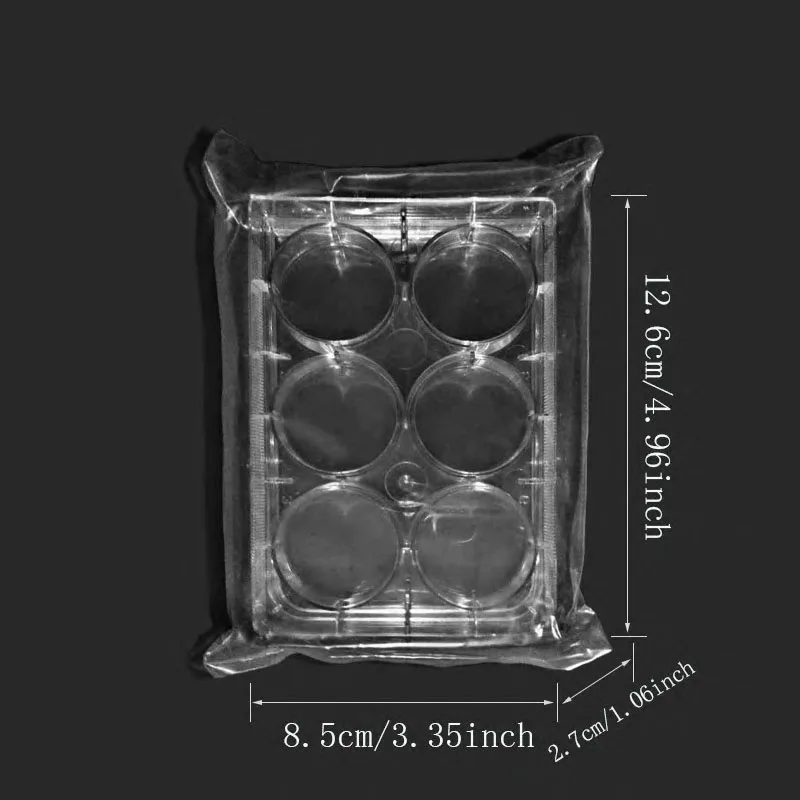 6/24/48/96 Hole Well Cell Culture Plates Flat Bottom Sterile Bacterial Culture Treated Plate Laboratory Supplies