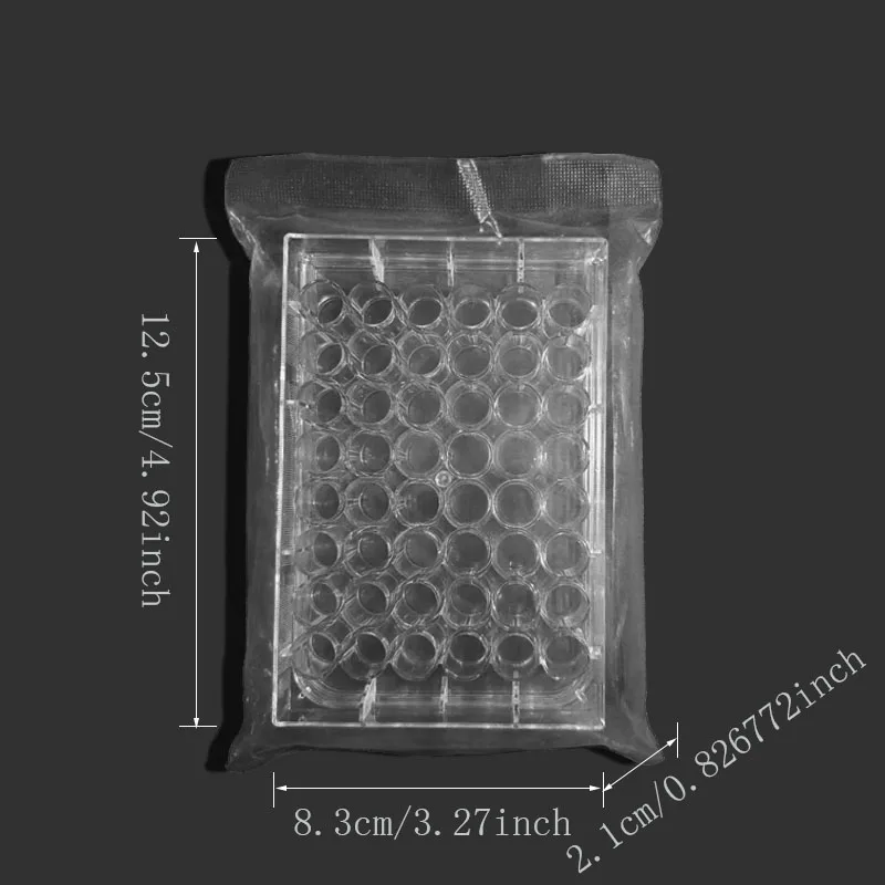6/24/48/96 Hole Well Cell Culture Plates Flat Bottom Sterile Bacterial Culture Treated Plate Laboratory Supplies