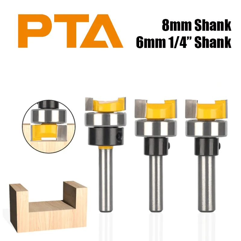 6MM 6.35MM 8MM D19.05MM Pattern Router Bit Woodworking Milling Cutters for Wood Bit Face Mill Carbide Cutter End Mill Face Mill