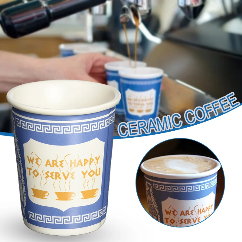 90-300ml Ceramic Cup We Are Happy To Serve You Coffee Cup For Kitchen Coffee Shop Restaurant,Latte Mug,Drinkware Gift Souvenir