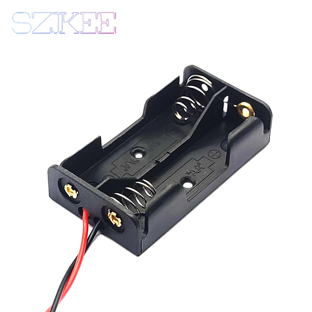 AA Battery Case AA Battery Box 1/2/3/4 Slot AA Battery Holder 14500 AA Storage Box DIY With Leads Series Connection