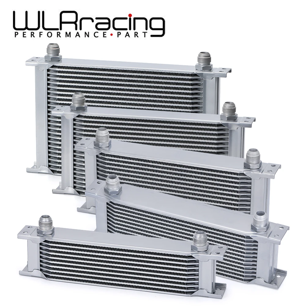AN10 Aluminum Radiator 10/13/15/16/19/25/30 Row British Type Car Engine Oil Cooler Cooling Radiator Replacement Universal Cooler