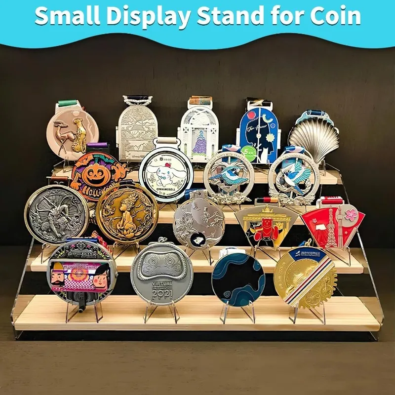 Acrylic Clear Display Stand Graded PSA Sports Card Slabs Case Commemorative Coin Holder Display Rack For Collection Coin