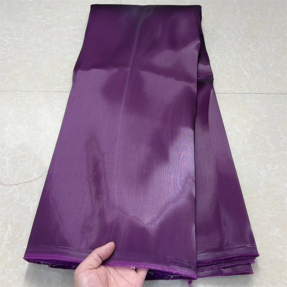 African Nigerian High-Quality Organza Embroidery Tulle Lace Fabric Guipure for Party Gown Jacquard Wedding Dress 5Yard YXZ174